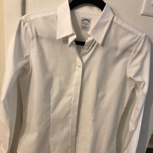 Brooks Brothers Fitted White Button Down